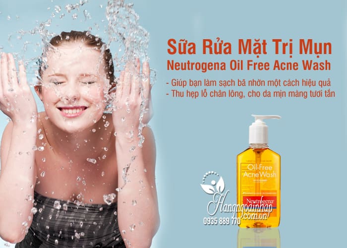 Sữa Rửa Mặt Trị Mụn Neutrogena Oil Free Acne Wash 5