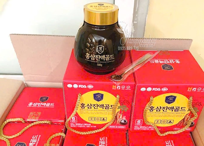Cao trà hồng sâm 6 Years Korean Red Ginseng Liquid Gold 500g 7