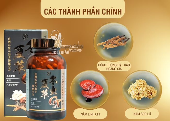 Đông trùng hạ thảo Tochukasou GX Reiperfect của Nhật Bản 1