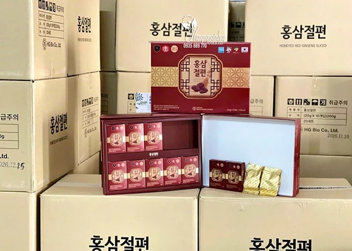Hồng sâm lát tẩm mật ong HG Bio Hàn Quốc 10 gói x 20g 5