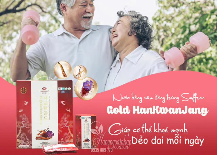 Nước hồng sâm đông trùng Saffron Gold HanKwanJang 34