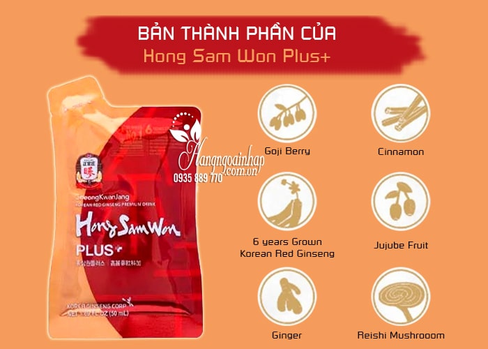 Nước hồng sâm Hong Sam Won CheongKwanJang Hàn Quốc 667