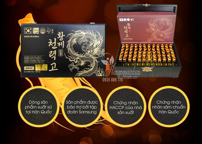 Nước tinh chất sâm núi trầm hương Golden Dragon Hàn Quốc 56