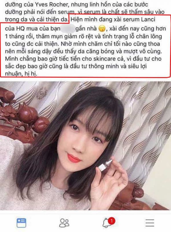 serum cá hồi lanci review từ các chị e đã dùng trên fb