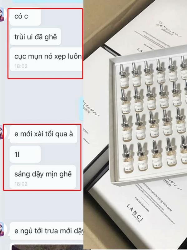 serum cá hồi lanci review từ các chị e đã dùng trên fb