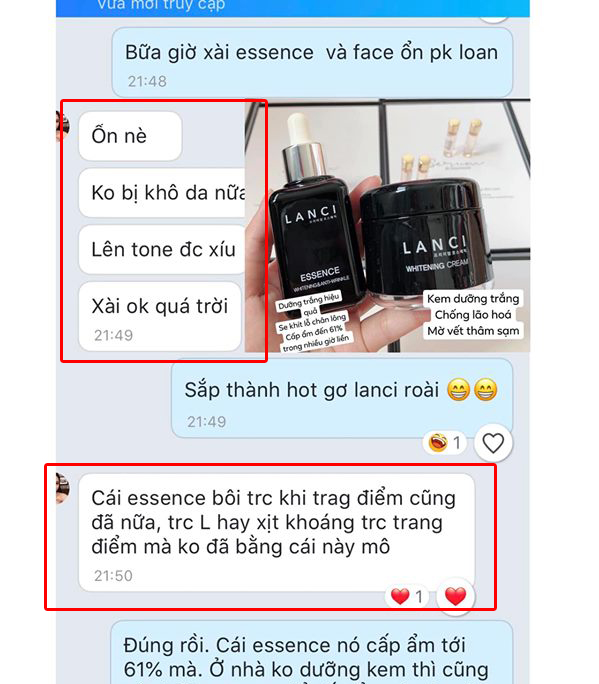 Tinh chất Lanci Essence review: 3