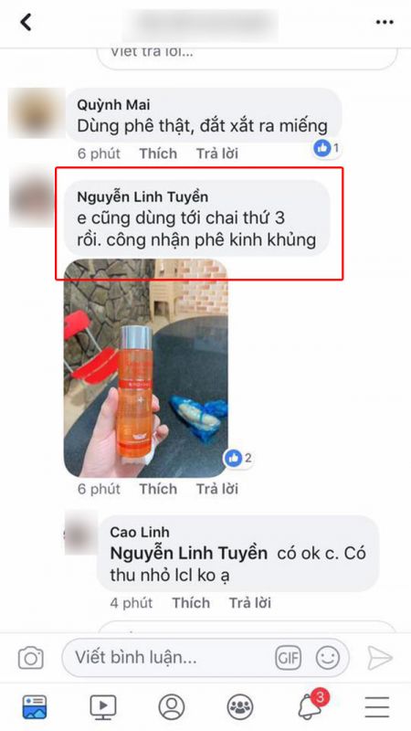 Review serum se khít lỗ chân lông Labo Labo VC Super Keana2