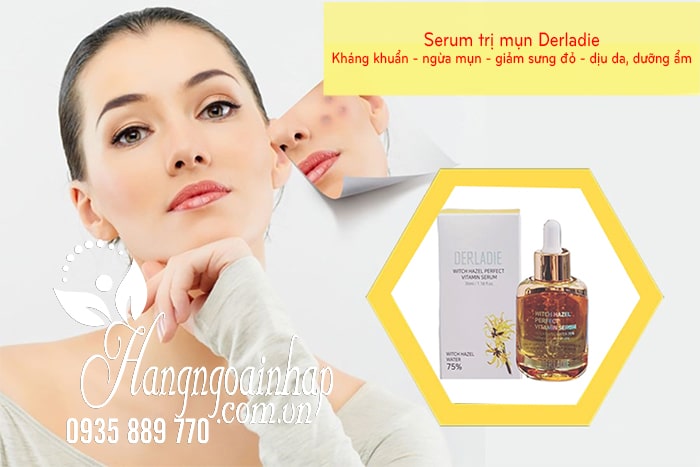 Serum trị mụn Derladie Witch Hazel Perfect Vitamin 35ml 7