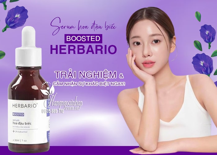 Boosted serum hoa đậu biếc Herbario 30ml chính hãng 12