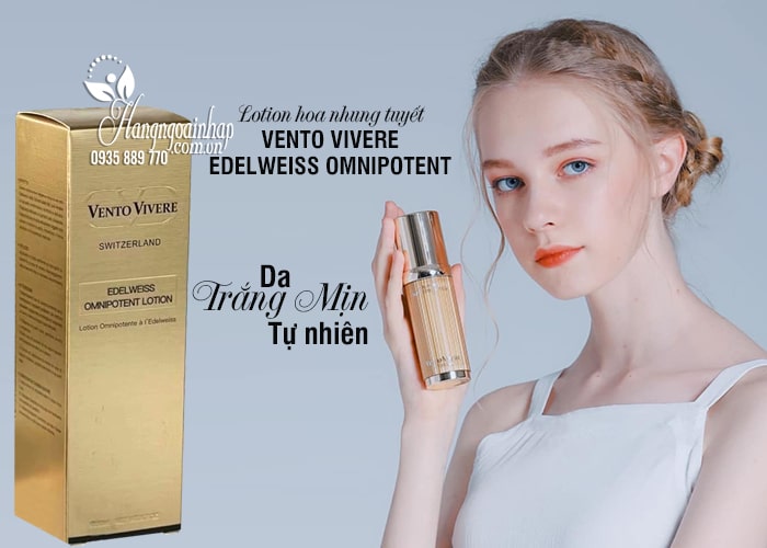 Lotion hoa nhung tuyết Vento Vivere Edelweiss Omnipotent 1