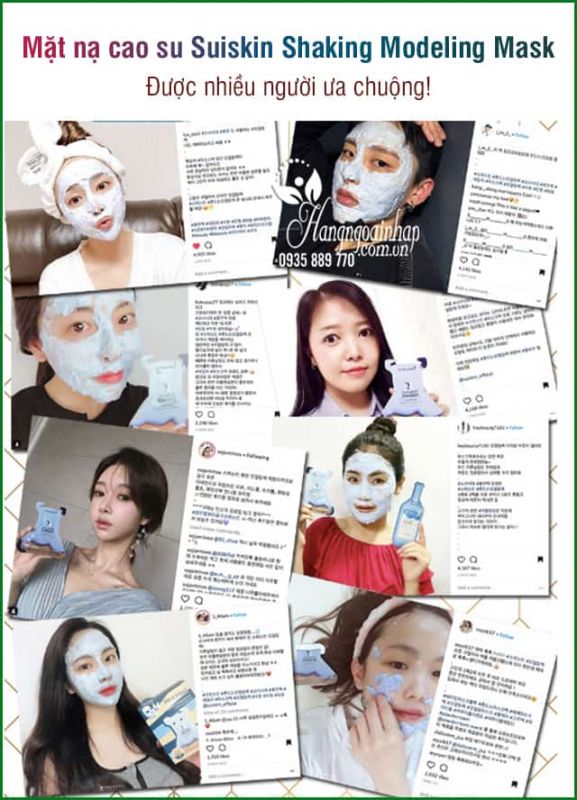 Mặt nạ cao su Suiskin Shaking Modeling Mask Hàn Quốc 7