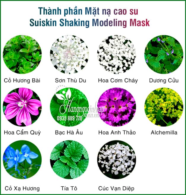 Mặt nạ cao su Suiskin Shaking Modeling Mask Hàn Quốc 2