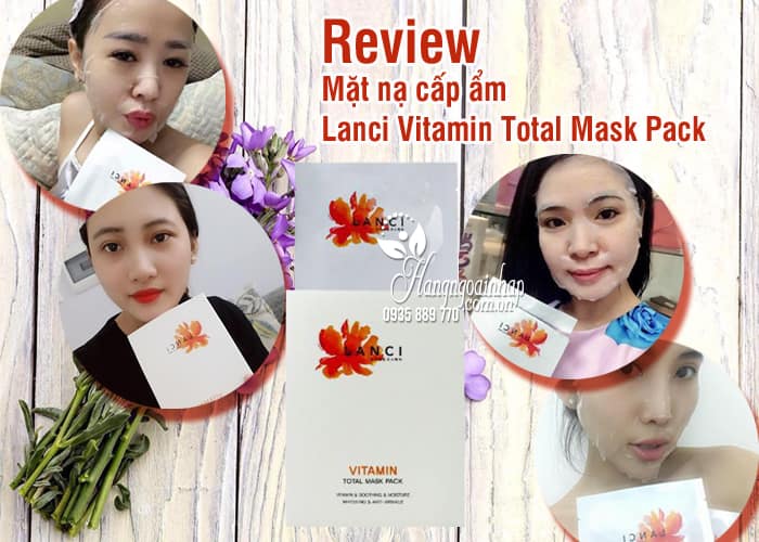 Mặt nạ cấp ẩm Lanci Vitamin Total Mask Pack của Hàn Quốc 78