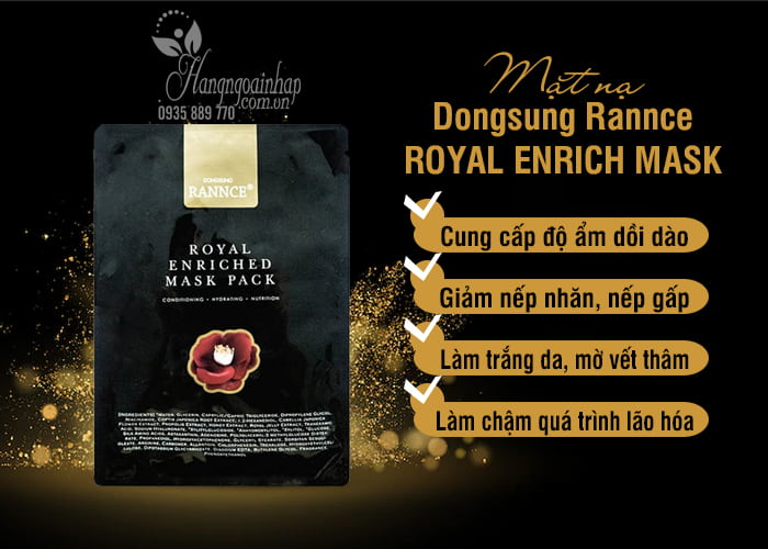 Mặt nạ Dongsung Rannce Royal Enriched Mask giảm nếp nhăn  3