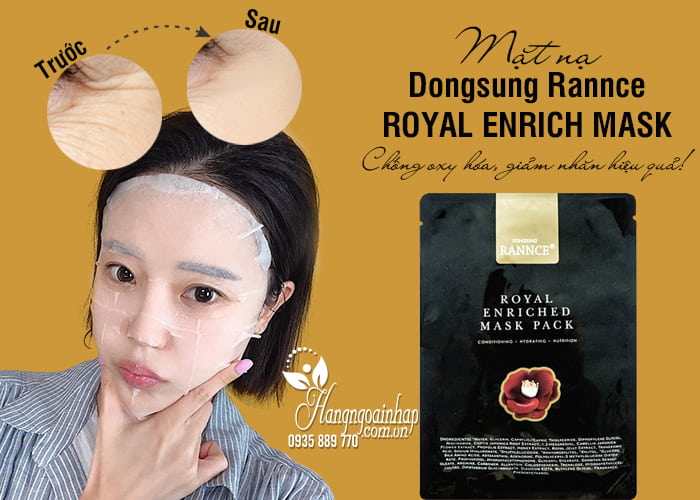 Mặt nạ Dongsung Rannce Royal Enriched Mask giảm nếp nhăn  4