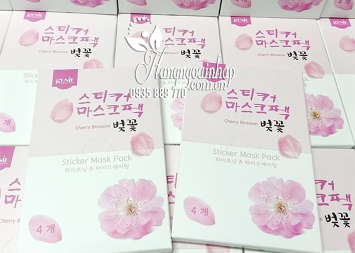 Mặt nạ hoa anh đào Genie Cherry Blossom Sticker Mask Pack 8