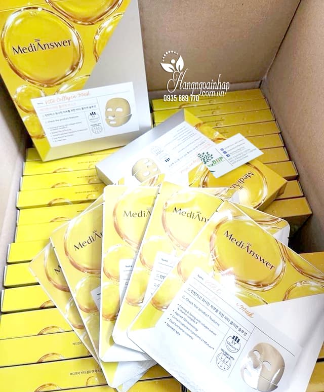 Mặt nạ MediAnswer Vita Collagen Mask của Hàn Quốc 04