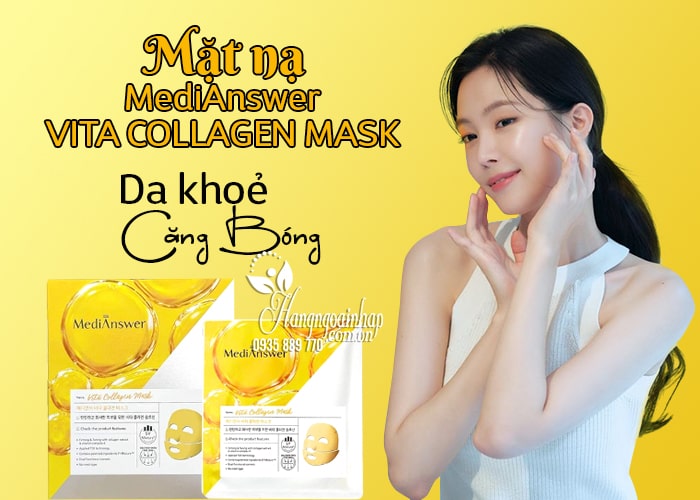 Mặt nạ MediAnswer Vita Collagen Mask của Hàn Quốc 12