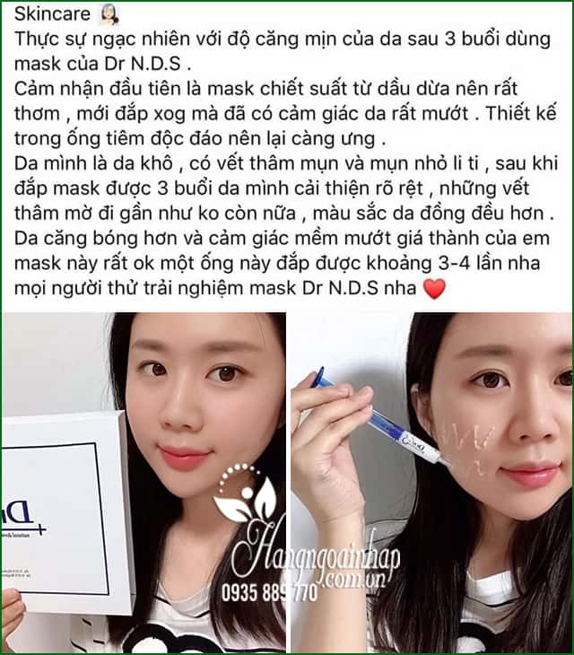 Mặt nạ nâng cơ, dưỡng trắng Dr NDS Plus Brightening Booster 1