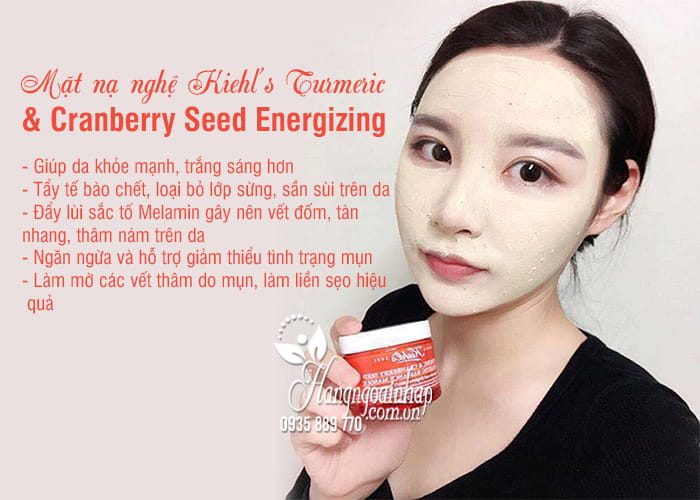 Mặt nạ nghệ Kiehl’s Turmeric & Cranberry Seed Energizing 75ml 7