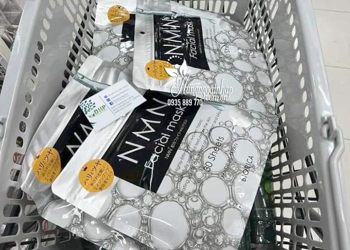 Mặt nạ NMN Biorica Facial Mask của Nhật Bản túi 30 miếng 8o9