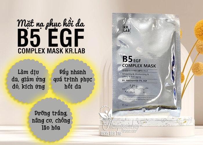 Mặt nạ phục hồi da B5 EGF Complex Mask Kr.Lab Hàn Quốc 3