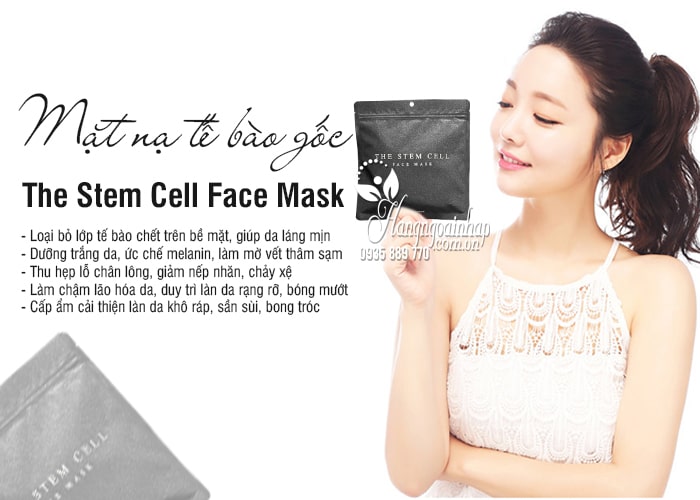 Mặt nạ tế bào gốc The Stem Cell Face Mask 30 miếng Nhật Bản 5