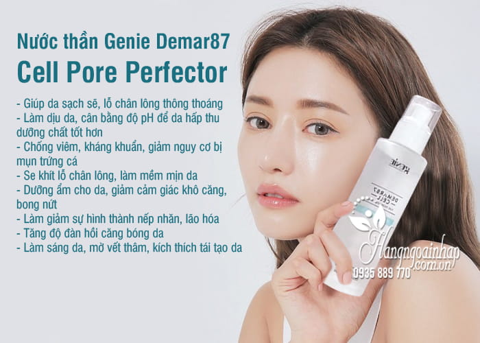 Nước thần Genie Demar87 Cell Pore Perfector 100ml của Hàn Quốc 5