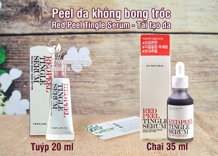 Peel da không bong tróc Red Peel Tingle Serum - Tái tạo da 12