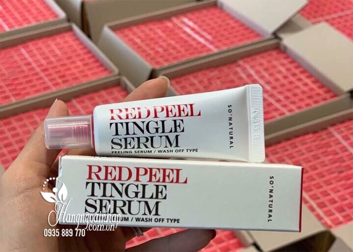 Peel da không bong tróc Red Peel Tingle Serum - Tái tạo da 23