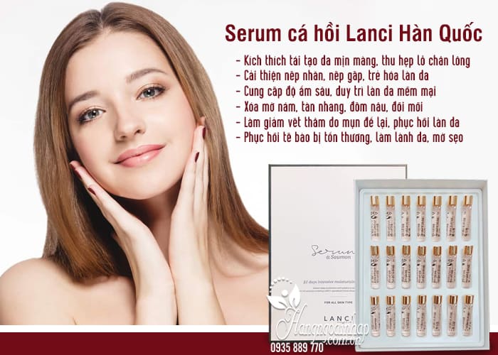 Serum cá hồi Lanci Hàn Quốc mẫu mới hộp 21 lọ chính hãng 3