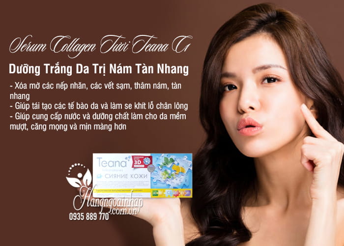 Serum Collagen Tươi Teana C1 Dưỡng Trắng Da Trị Nám Tàn Nhang 7