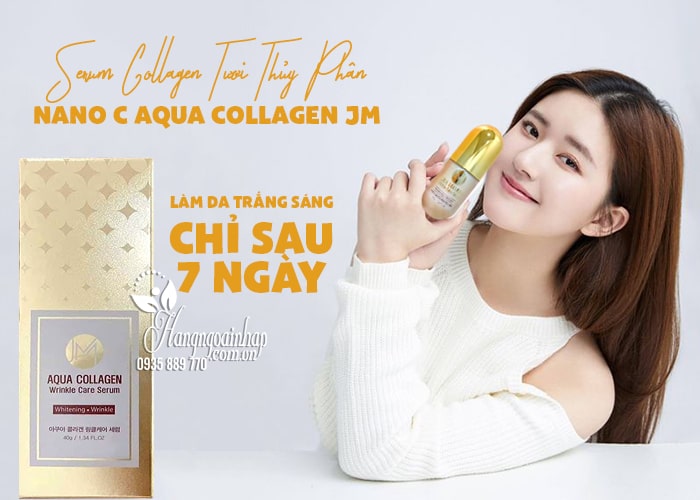 Serum collagen tươi thủy phân Aqua Collagen JM 40g Hàn Quốc 1