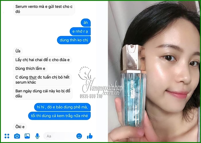 Serum dưỡng da Vento Vivere Iced Crystal Moisturising 45ml  0