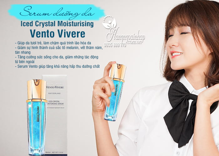 Serum dưỡng da Vento Vivere Iced Crystal Moisturising 45ml  7