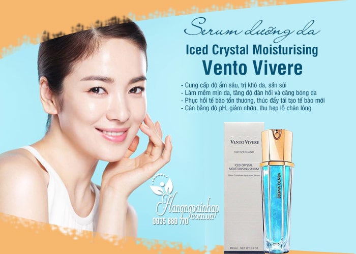 Serum dưỡng da Vento Vivere Iced Crystal Moisturising 45ml  4