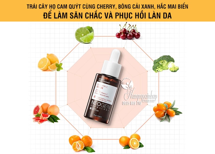 Serum dưỡng trắng trị thâm Neogen Real Vita C Serum 22% 9