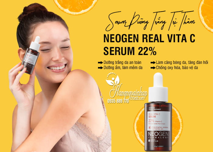Serum dưỡng trắng trị thâm Neogen Real Vita C Serum 22% 7