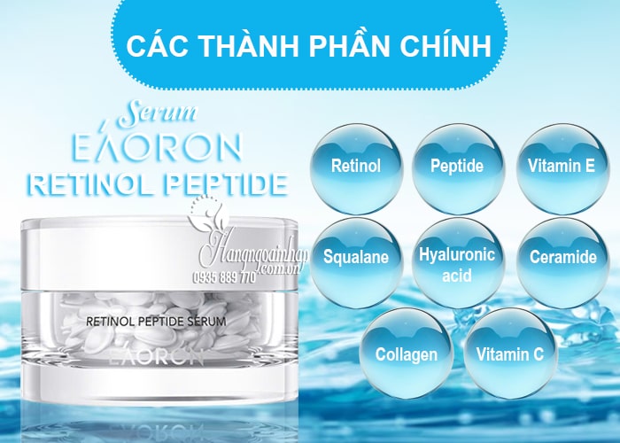Serum Eaoron Retinol Peptide 60 viên của Úc chống lão hóa da 4