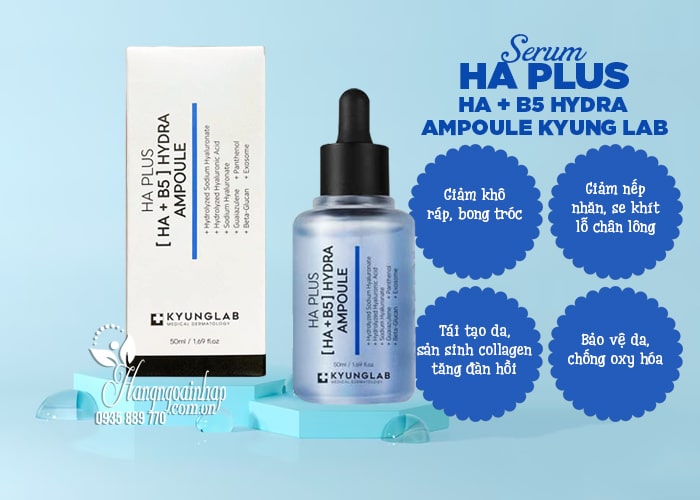 Serum HA Plus HA + B5 Hydra Ampoule Kyung Lab 50ml 5