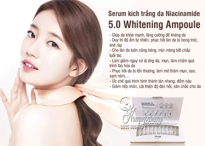 Serum kích trắng da Niacinamide 5.0 Whitening Ampoule 10 x 2ml 5