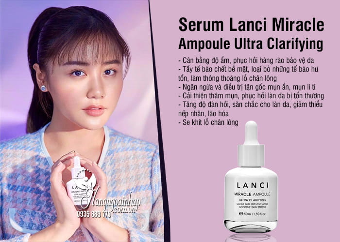 Serum Lanci Miracle Ampoule Ultra Clarifying 50ml Hàn Quốc 4