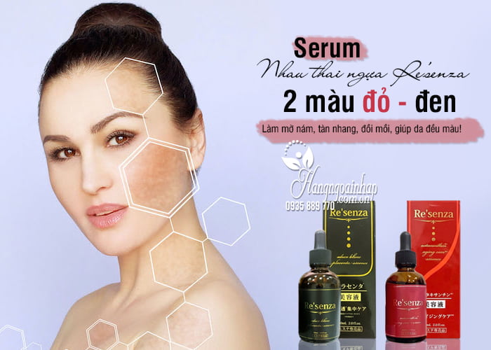 Serum nhau thai ngựa Re’senza Nhật Bản 60ml 2 màu đỏ - đen 3