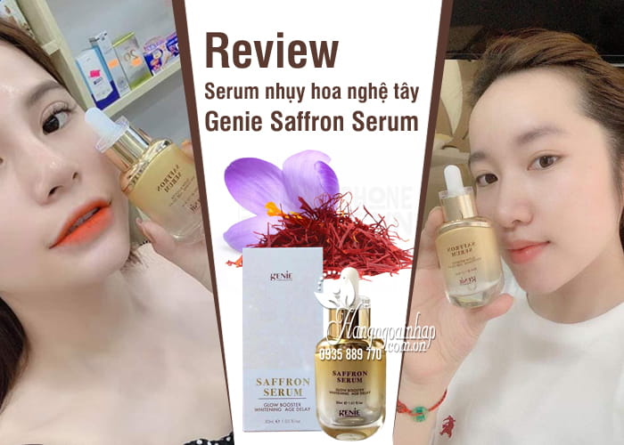 Serum nhụy hoa nghệ tây Genie Saffron Serum 30ml Hàn Quốc 9
