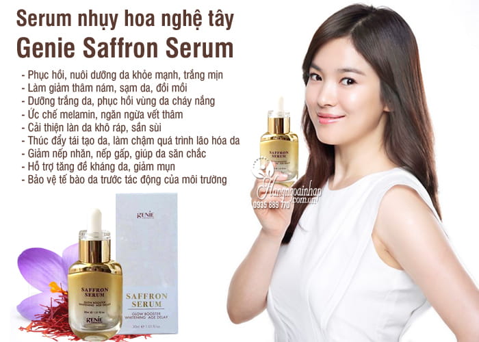 Serum nhụy hoa nghệ tây Genie Saffron Serum 30ml Hàn Quốc 6