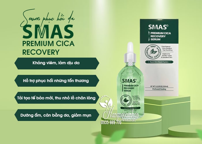 Serum phục hồi da Smas Premium Cica Recovery 120ml Hàn Quốc 56