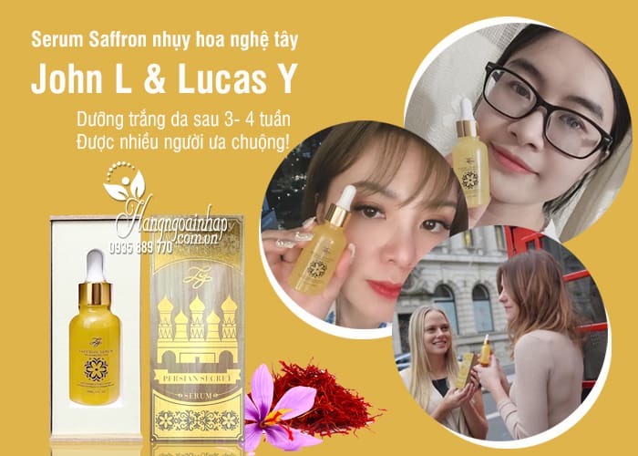 Serum Saffron nhụy hoa nghệ tây John L & Lucas Y 30ml 7