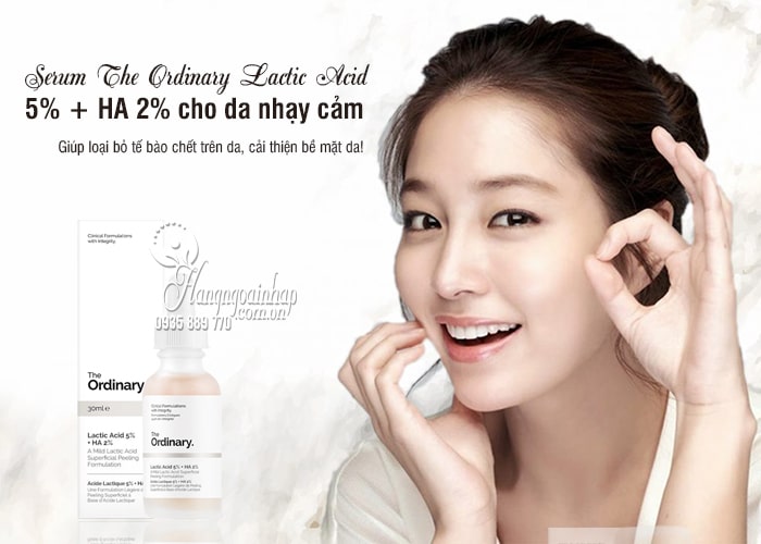 Serum The Ordinary Lactic Acid 5% + HA 2% cho da nhạy cảm 1