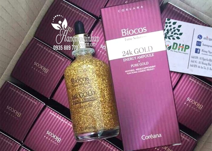 Serum tinh chất vàng Coreana Biocos 24K Gold Energy Ampoule 7