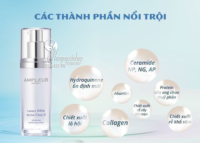 Serum trắng da Ampleur Luxury White Active Clear D 30ml 89